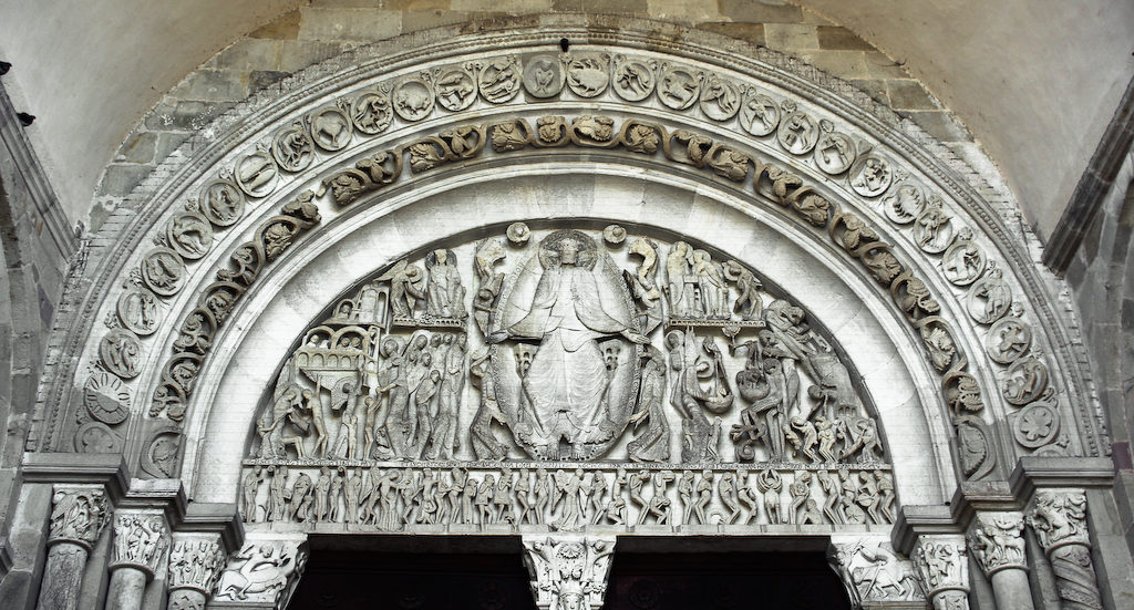 Portail central de la cathédrale d'Autun