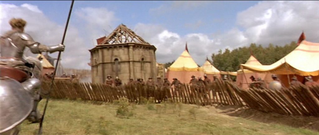 Jeanne d'Arc et une bastille lors du siège d'Orléans