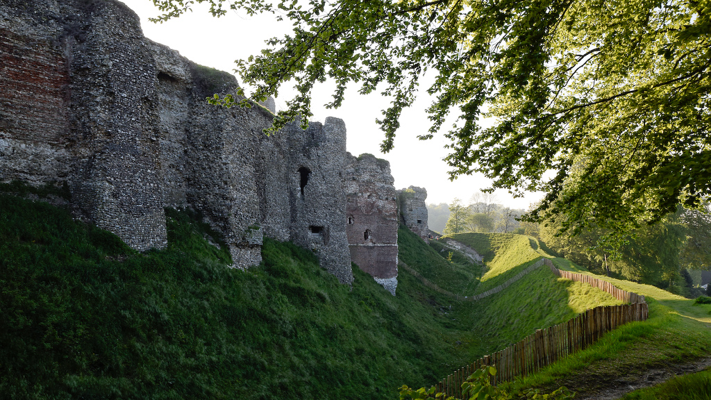Rempart du château fort d'Arques-la-Bataille