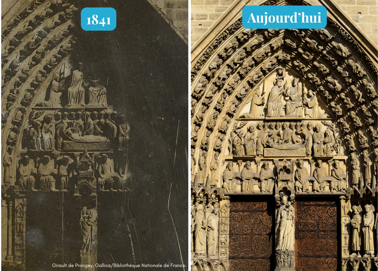 Portail du couronnement de la Vierge